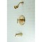 Kingston Brass KB6637CML Tub and Shower Faucet, Brushed Brass KB6637CML - alternate 2